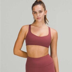 BNWT Lululemon Free to Be Wild Bra size 8 Smoked Red